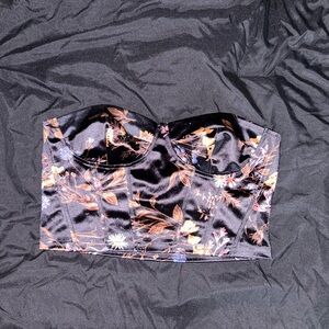 floral corset top